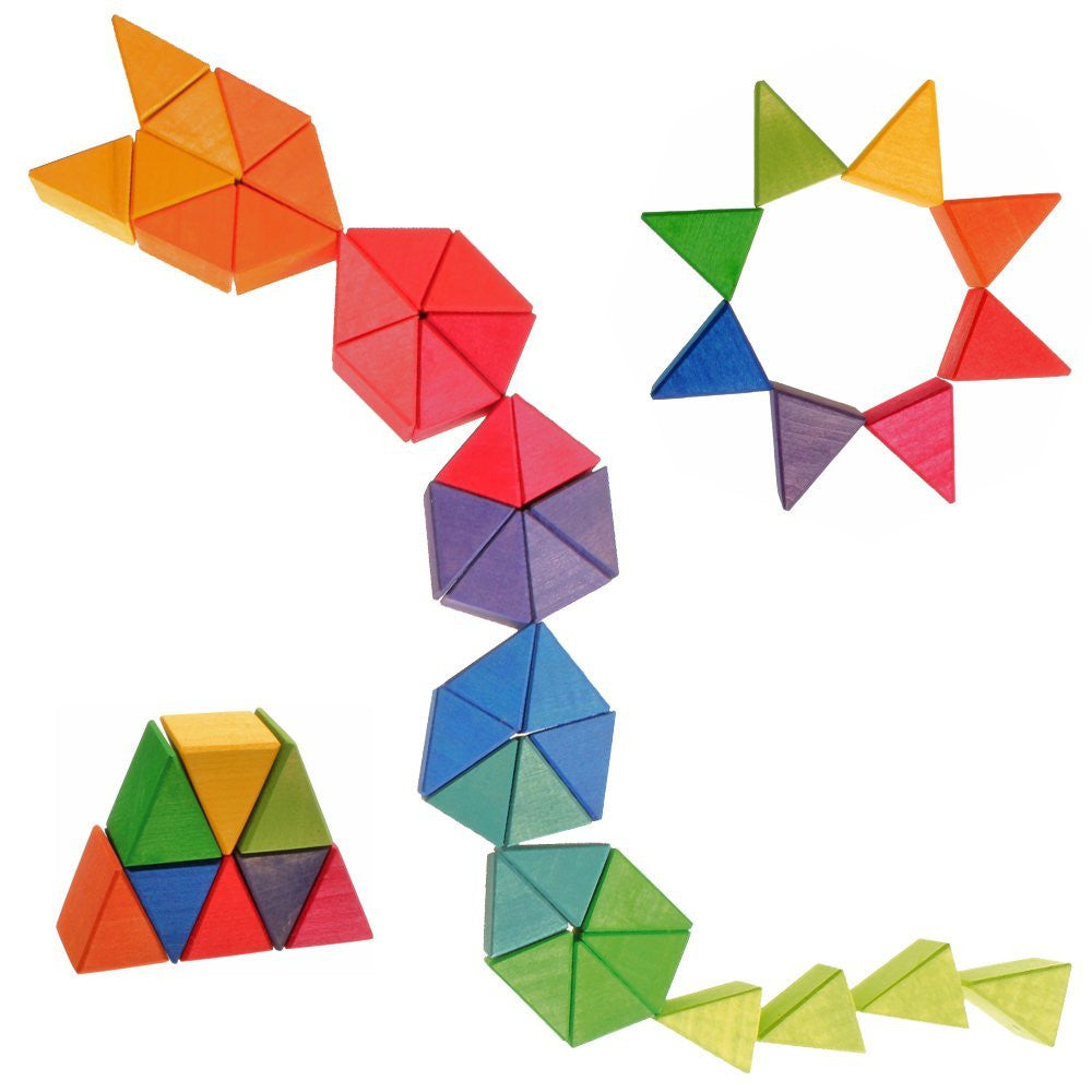 Grimm's small Octagon 32 Triangles - Earth Toys - 4
