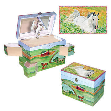 Horse Hideaway Music Box - Earth Toys - 3