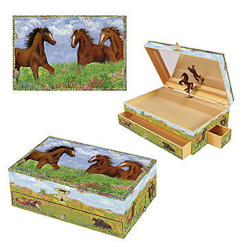 Horse Prairie Music box - Earth Toys - 2