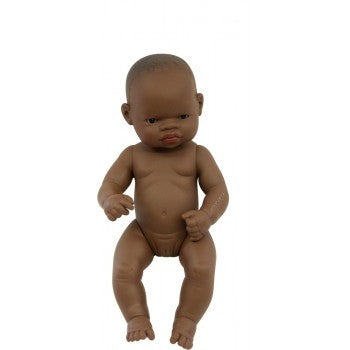 Miniland Anatomically Correct Baby Doll African Girl, 32 cm - Earth Toys