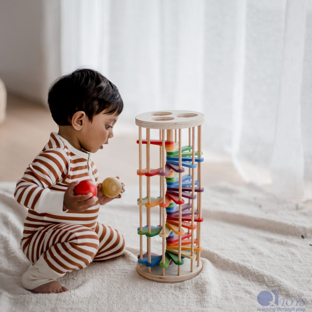 Wooden Pound A Ball Tower - Earth Toys