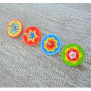 Wooden Spinning Top - Earth Toys - 2