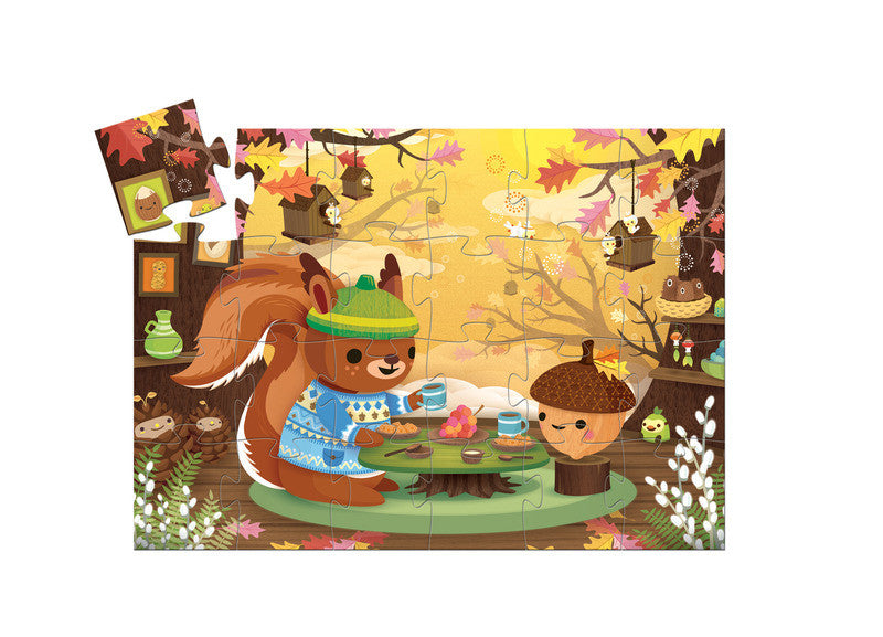 Djeco - Squirrel Silhouette 24 pce - Earth Toys - 2