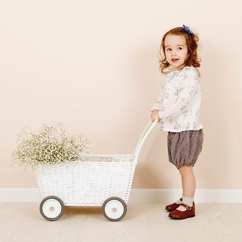 Olli Ella  オリエラ　STROLLEY  ホワイト Olli Ella Strolley - White – Earth Toys