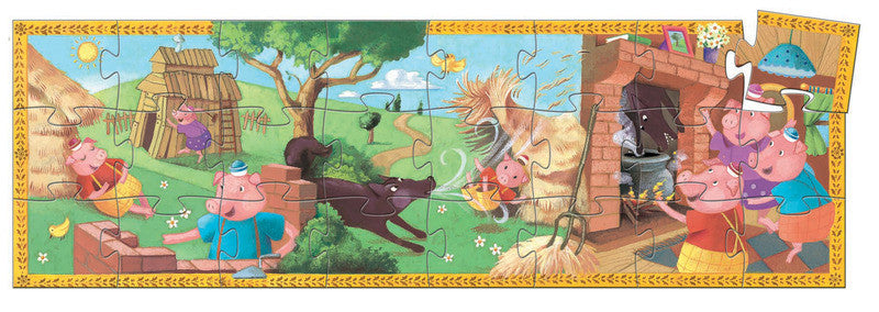 The 3 Little Pigs 24 pce Puzzle by Djeco - Earth Toys - 2