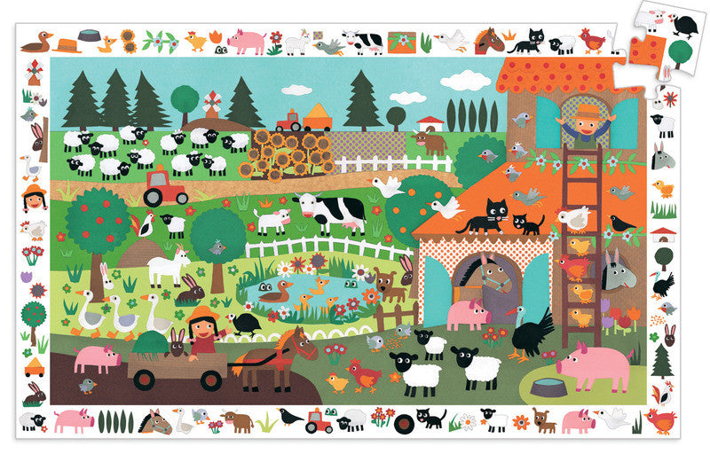 Puzzle Observation - Farm 35pc Puzzle - Earth Toys