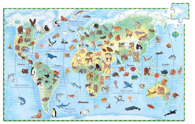 Puzzle Observation - Worlds Animals 100pc Puzzle - Earth Toys