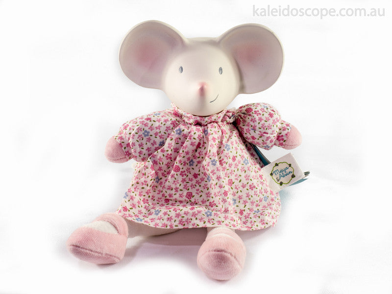 Rubber Meiya the Mouse in Pink - Earth Toys - 1