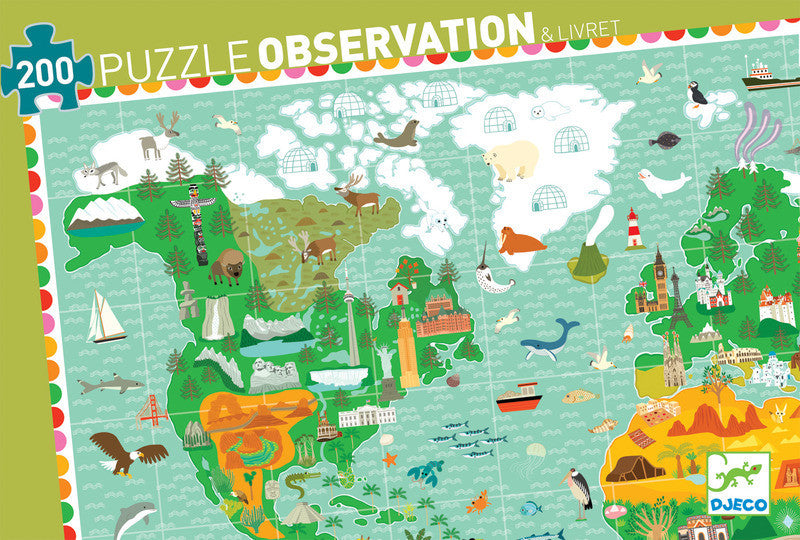 Puzzle Observation - Monument of World 200pc Puzzle - Earth Toys - 1