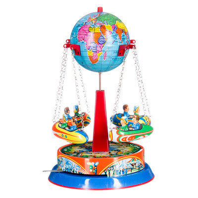 Tin Carousel - Spinning Globe - Earth Toys