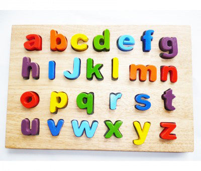 Quins Alphabet Lower Case Puzzle - Earth Toys