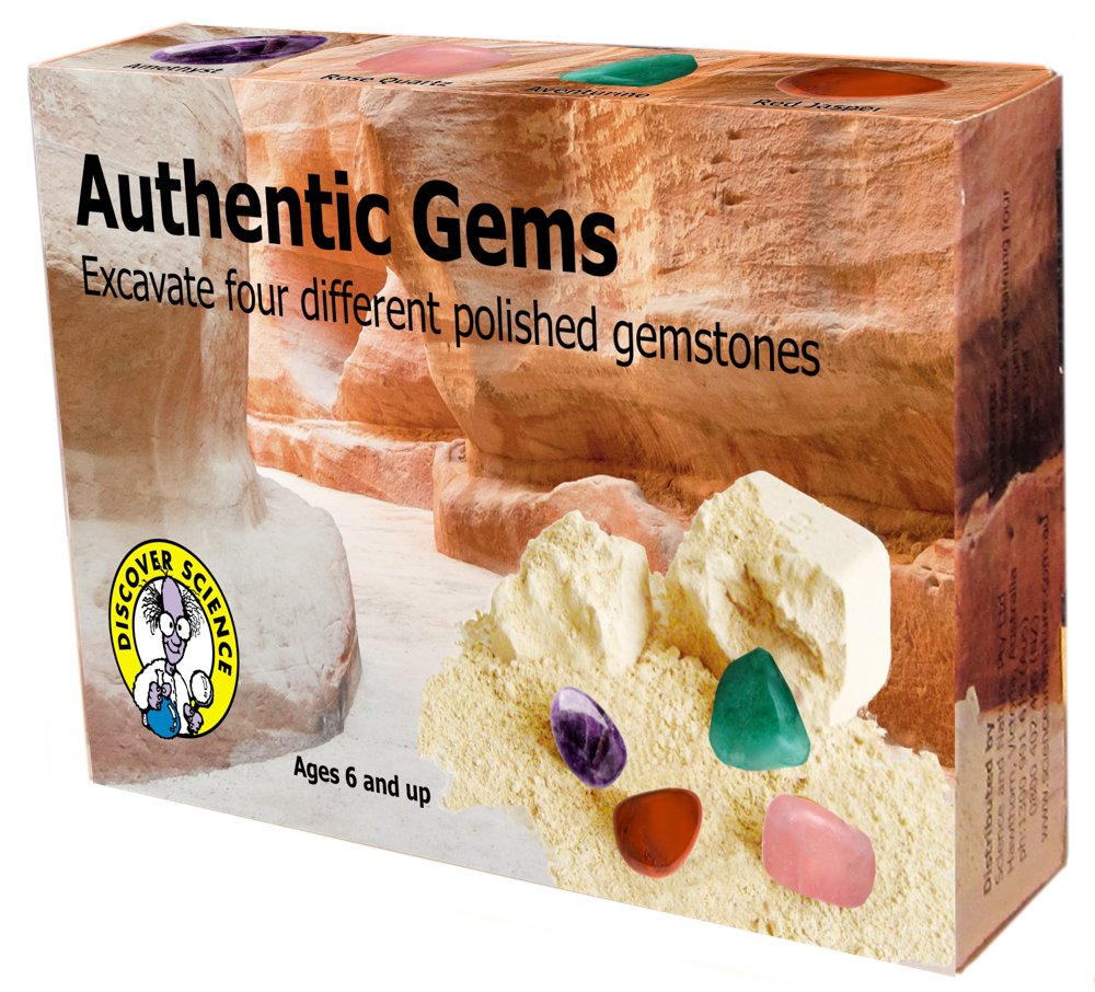 Authentic Gems Excavation Kids Activity Kit - Earth Toys