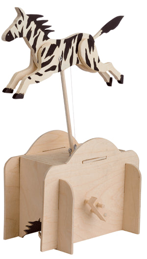 Automaton Horse Wooden Kit - Earth Toys - 3