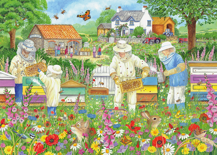 beekeepers jigsaw puzzle 1000pc image