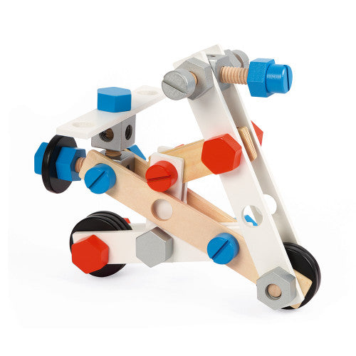 Janod - BricoKids DIY Barrel (100pc) - Earth Toys