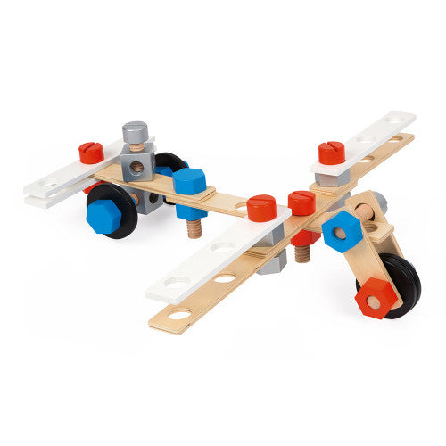 Janod - BricoKids DIY Barrel (100pc) - Earth Toys