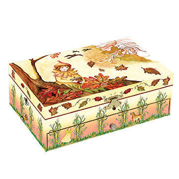 Seasons Falling Leaves Music box - Earth Toys