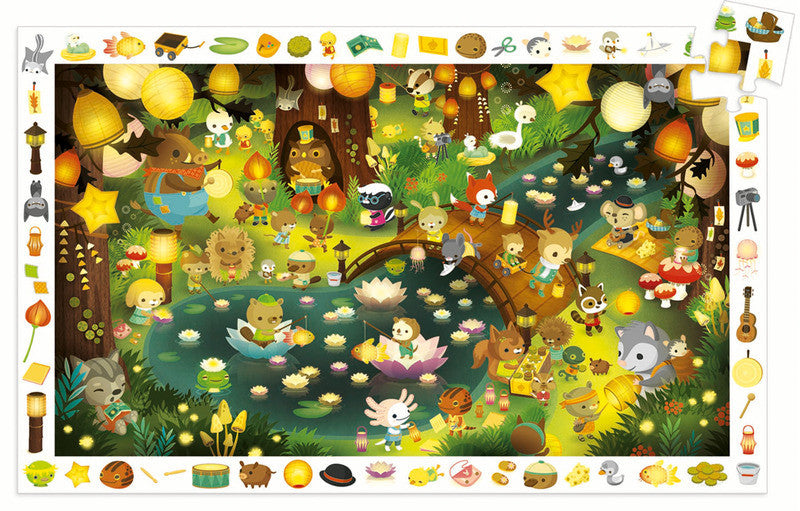 Puzzle Observation - Party in the Forest 35pc Puzzle - Earth Toys