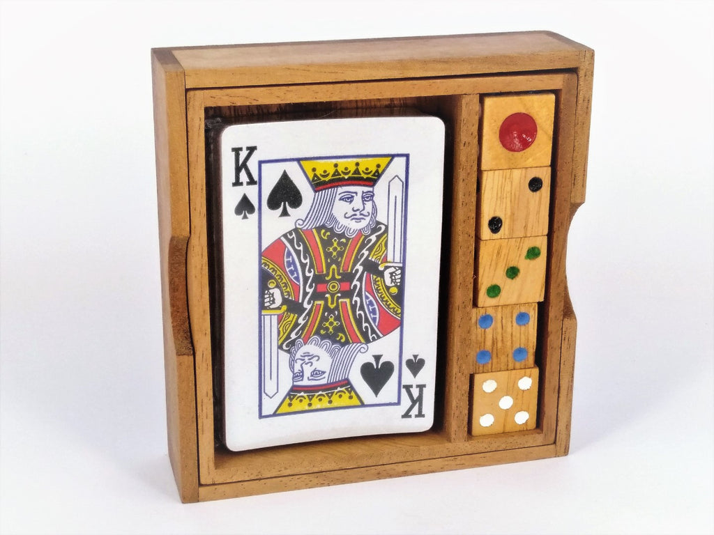 Wooden Playing Card and Dice Game Set - Earth Toys