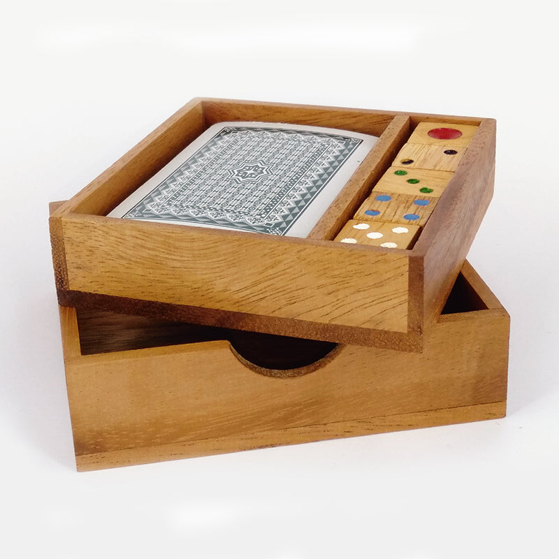 Wooden Playing Card and Dice Game Set - Earth Toys