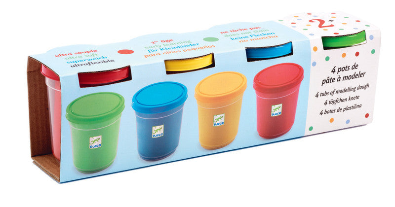 4 X Play Dough Tubs - Earth Toys - 1