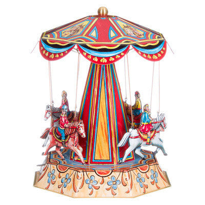 Tin Carousel - Antique Horses - Earth Toys