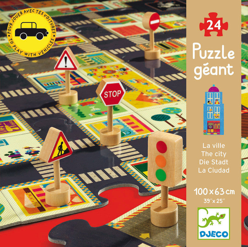 City Road Puzzle 24 pce - Earth Toys - 1