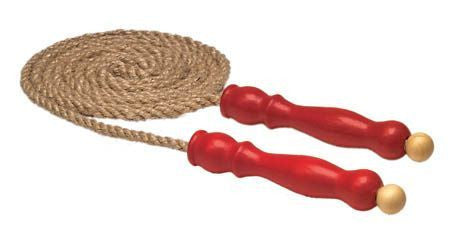 Skipping Rope Hemp w/ Wooden Handle - Earth Toys
