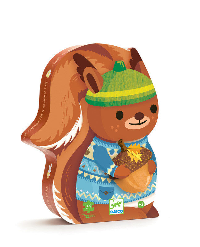 Djeco - Squirrel Silhouette 24 pce - Earth Toys - 1