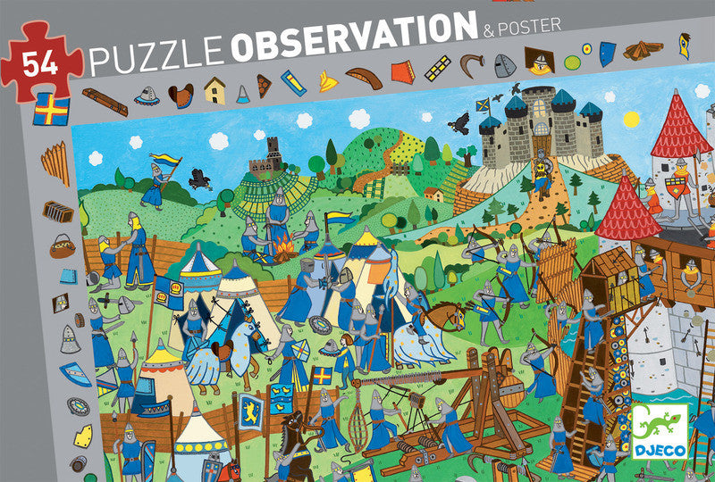 Puzzle Observation - Knights 54pc Puzzle - Earth Toys - 1