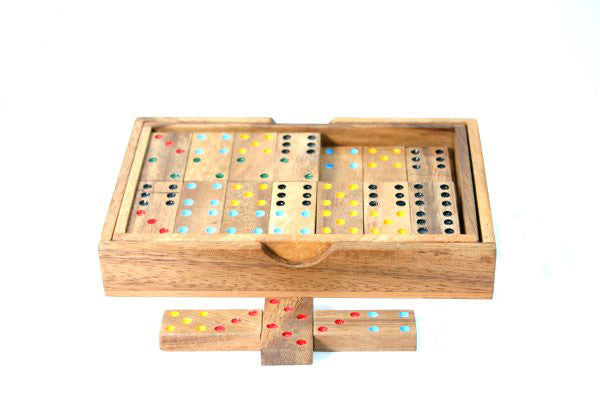 Wooden Domino's double 6 - Earth Toys