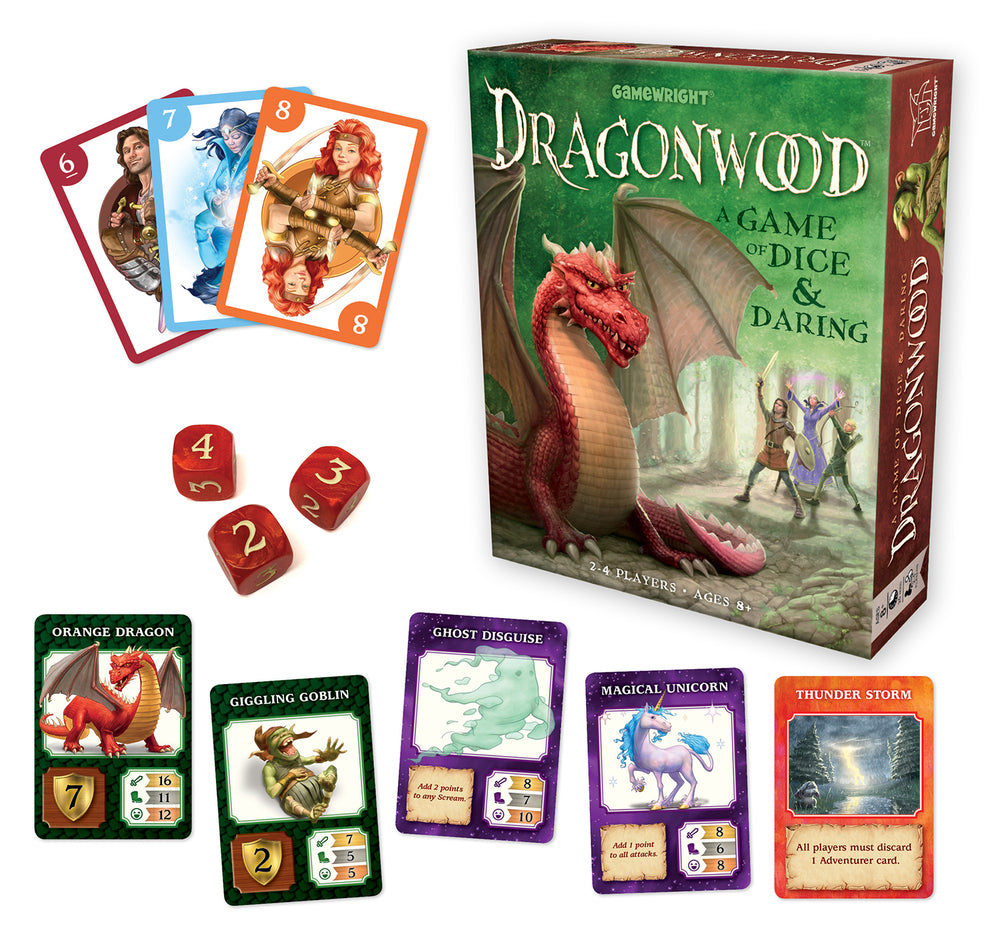 dragonwood dice ganme for children with contents