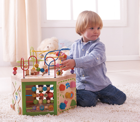 7 in 1 Garden Activity Cube EverEarth Interactive Wooden