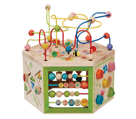 7 in 1 Garden Activity Cube EverEarth Interactive Wooden