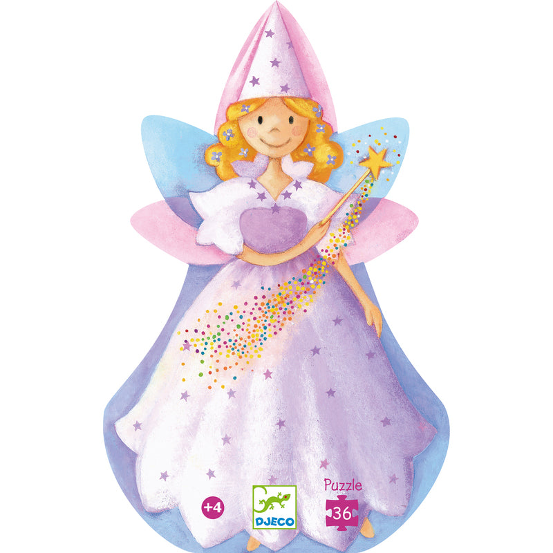 The Fairy & the Unicorn 36pc Kids Puzzle - Djeco - Earth Toys