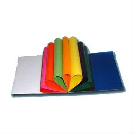 glassen art wax-like paper books with rainbow sheets folded in centre