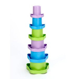 Green Toys - Volumetric Stacking Cups Set of 6 - Earth Toys - 3