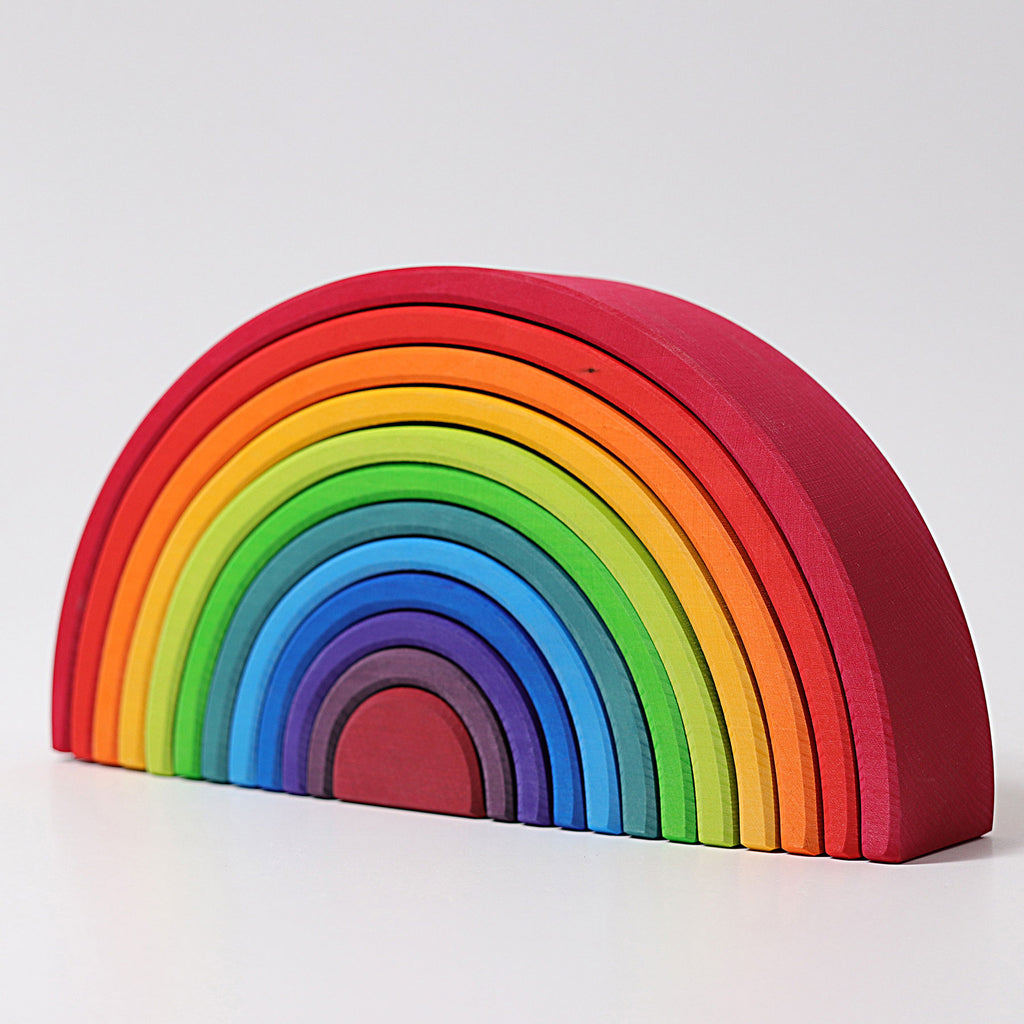 Grimm's Wooden Stacking Rainbow - Earth Toys