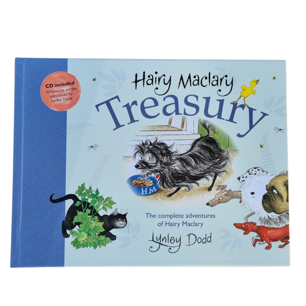 hairy maclary treasury complete adventures cover at earth toys white background
