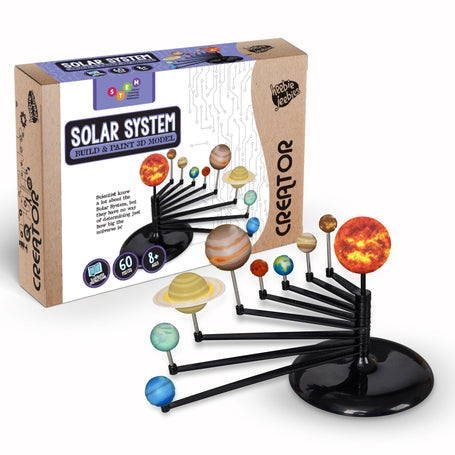 Complete Solar System Kit - Paints & Brushes included - Dala