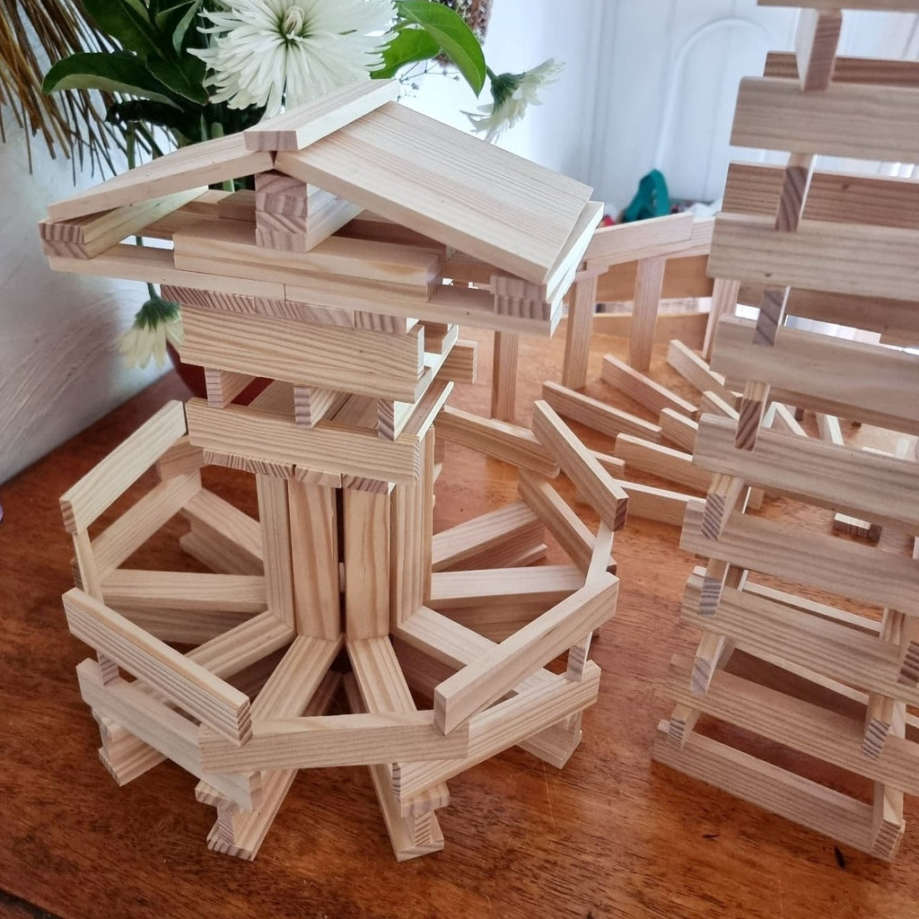kapla creations earth toys at home in cairns