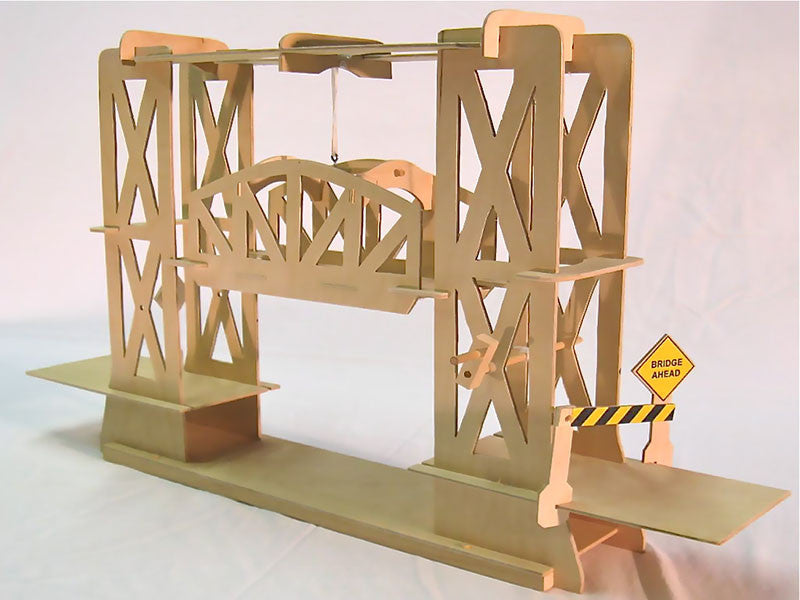 Lift Bridge Wooden Kit - Earth Toys - 2