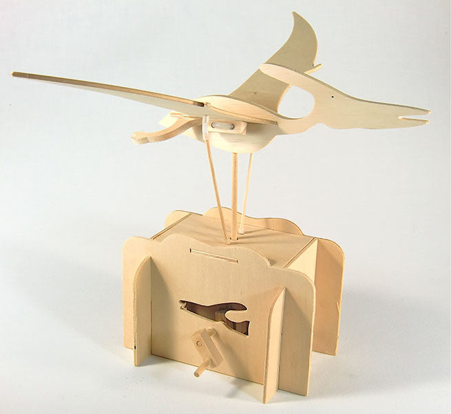 Automaton Pteranodon Wooden Kit - Earth Toys - 3