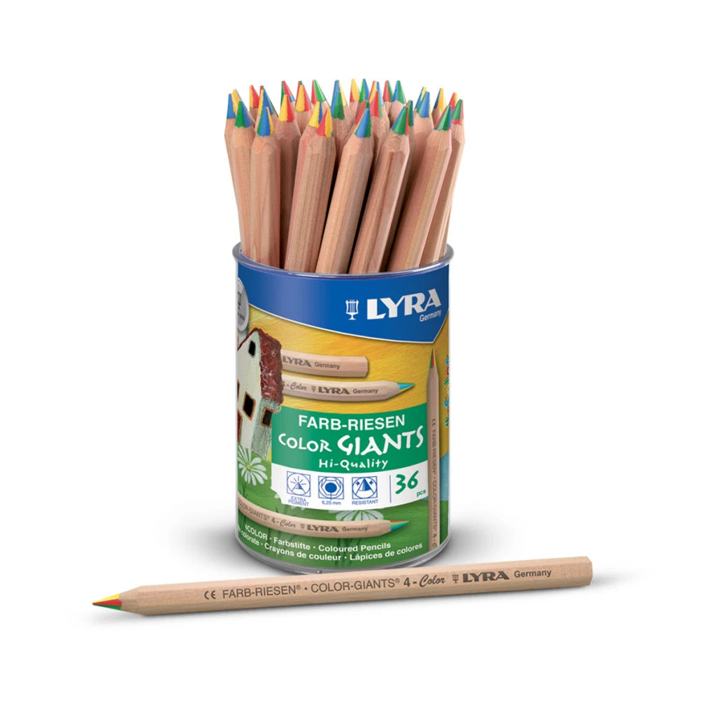 lyra colour giants rainbow pencil display pack