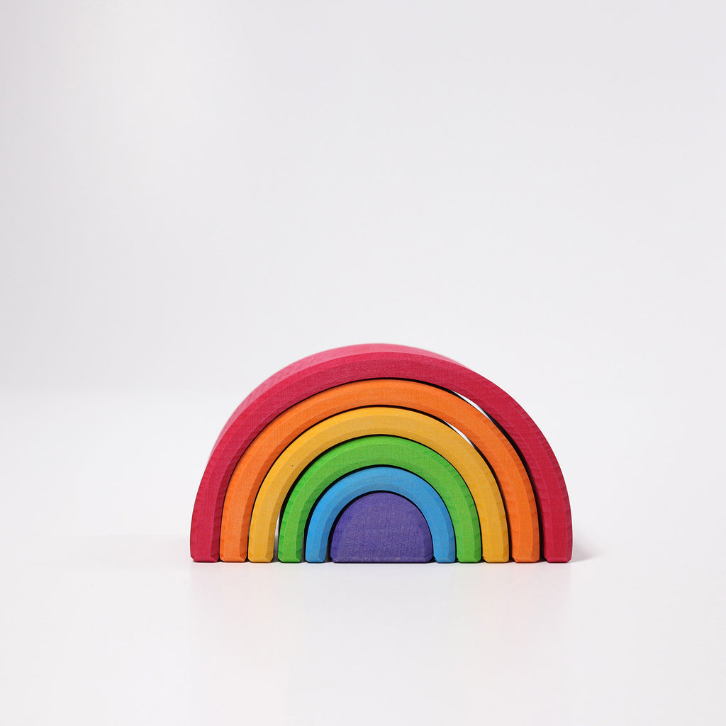 Grimm's Wooden Stacking Rainbow - Earth Toys