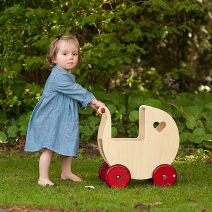 Moover Wooden Pram - Natural - Earth Toys - 2