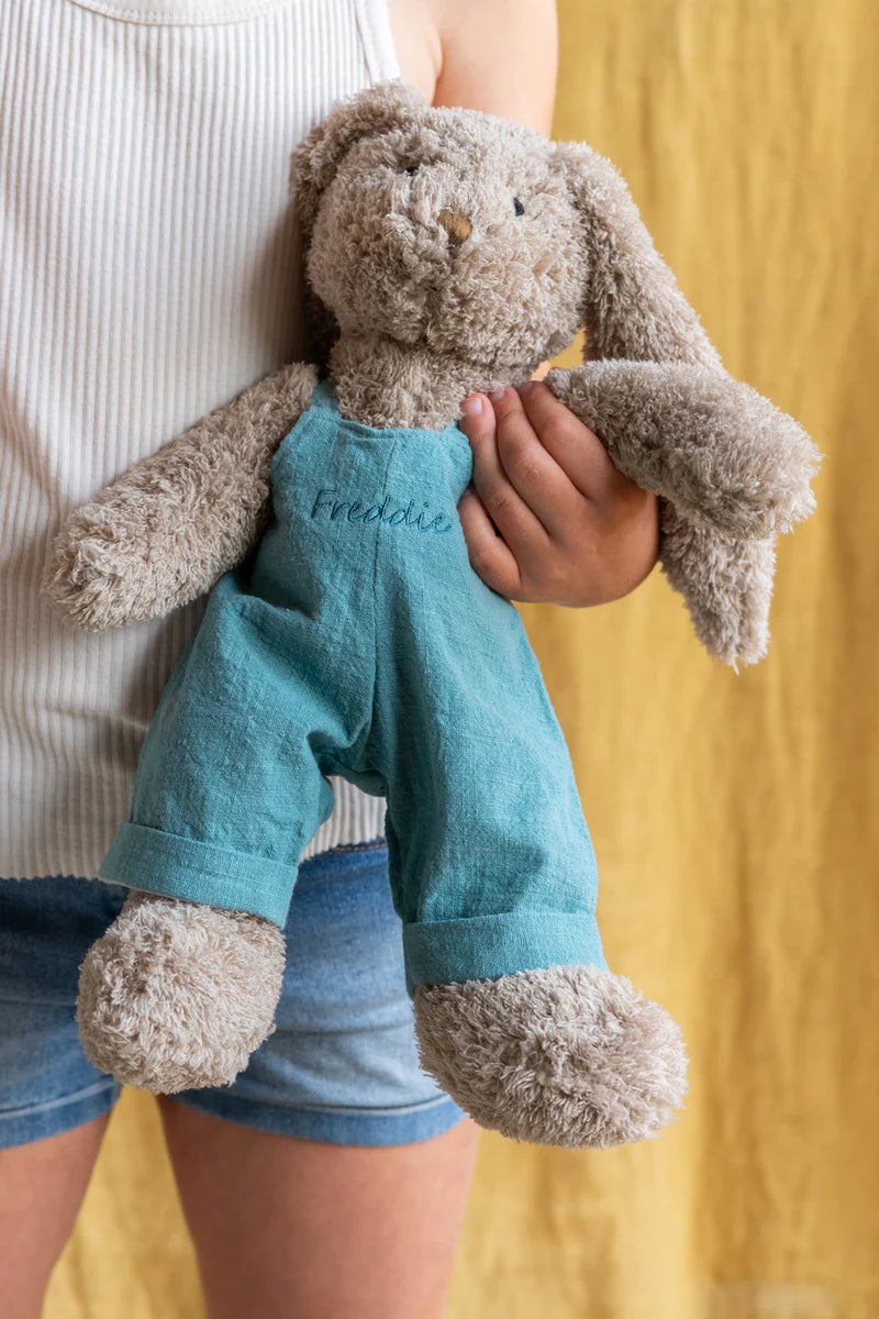 Nana Hutchy Mr Honey Bunny Blue Soft Toy Earth Toys