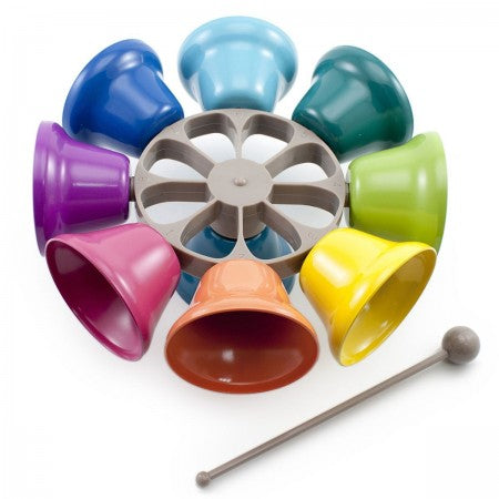 Rainbow Musical Spinning Bells - Earth Toys