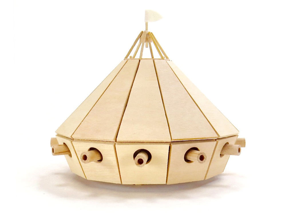 Da Vinci Tank Wooden Kit - Earth Toys - 2