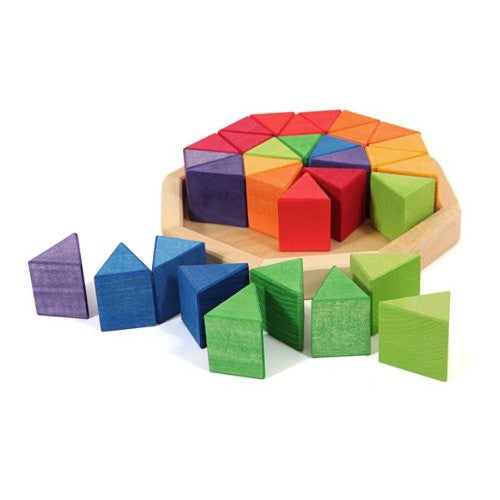 Grimm's small Octagon 32 Triangles - Earth Toys - 3
